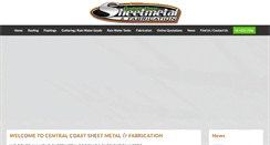Desktop Screenshot of centralcoastsheetmetal.com.au